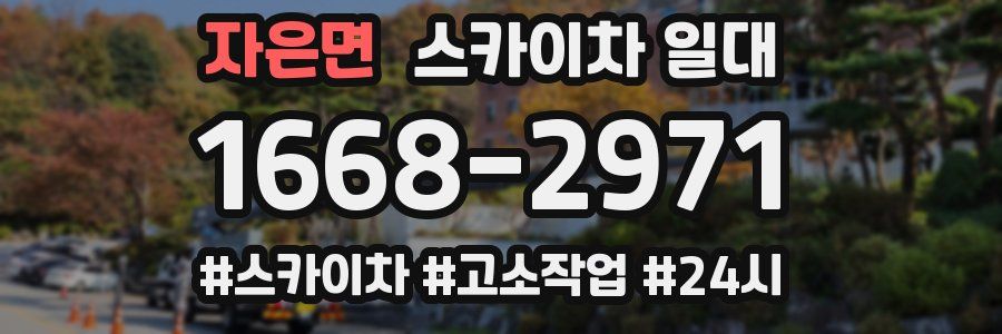 자은면 스카이차 일대