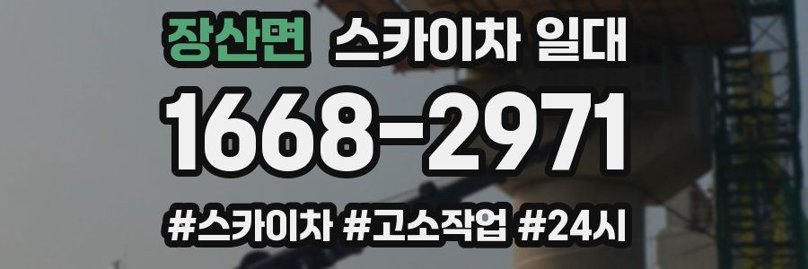 장산면 스카이차 일대