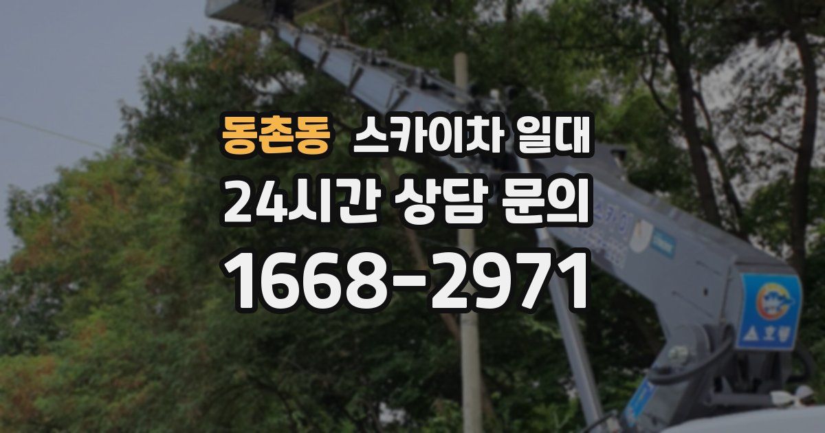 동촌동 스카이차 일대