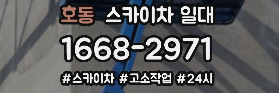 호동 스카이차 일대