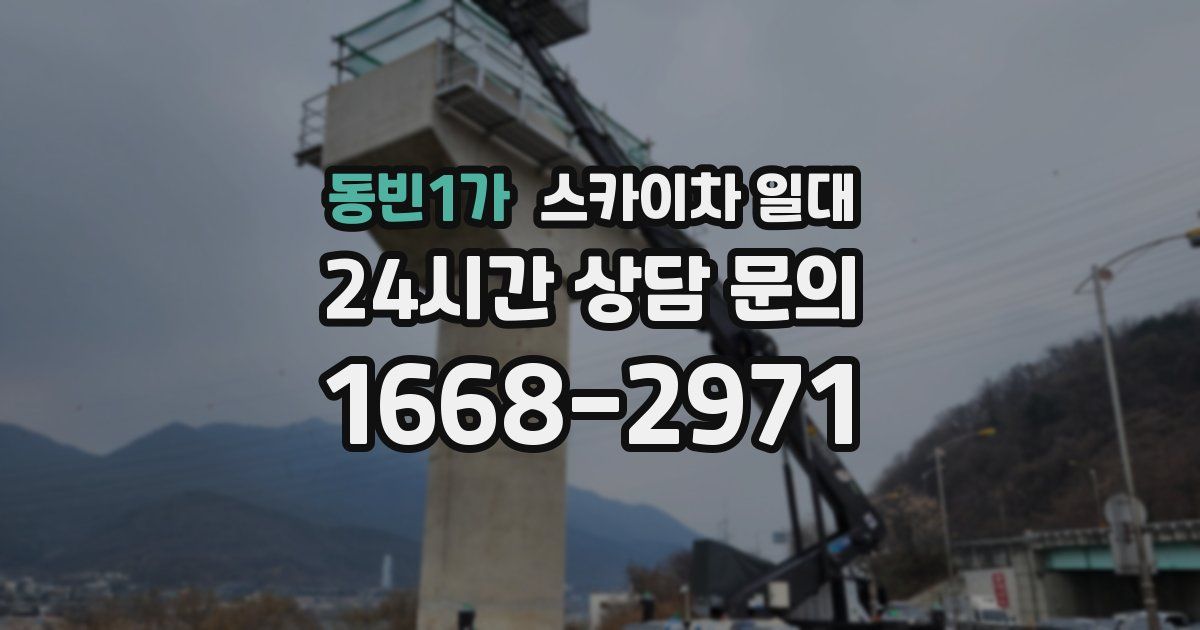 동빈1가 스카이차 일대