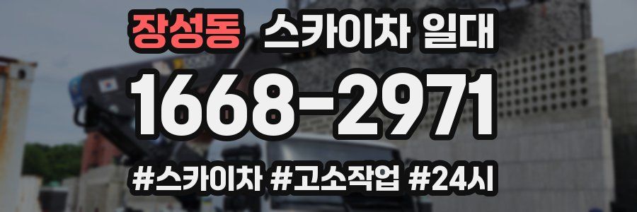 장성동 스카이차 일대