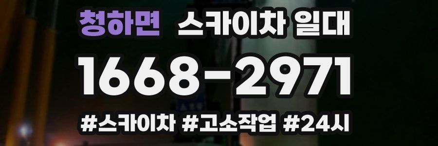 청하면 스카이차 일대