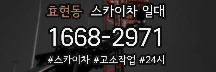 효현동 스카이차 일대