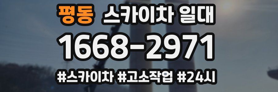 평동 스카이차 일대