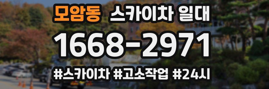 모암동 스카이차 일대