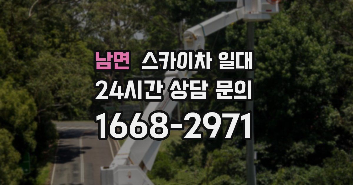 남면 스카이차 일대