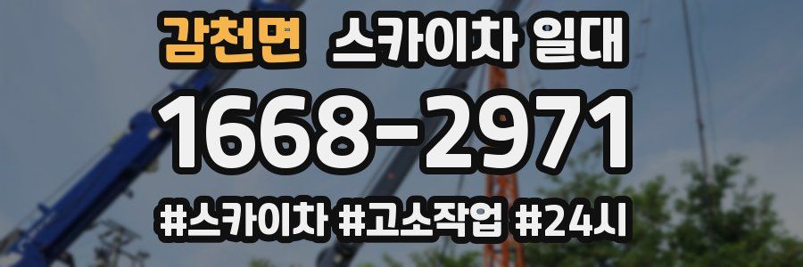감천면 스카이차 일대