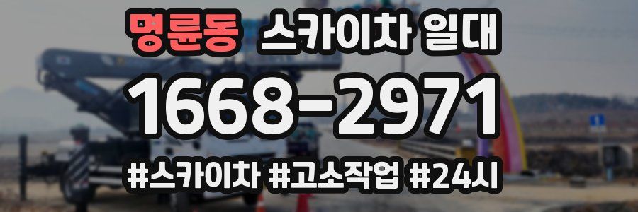 명륜동 스카이차 일대