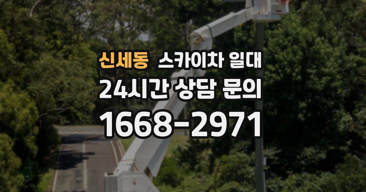 신세동 스카이차 일대