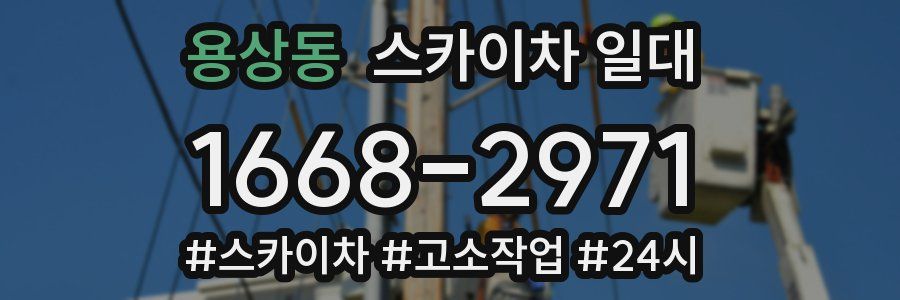 용상동 스카이차 일대
