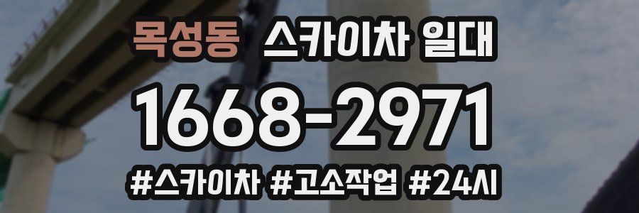 목성동 스카이차 일대
