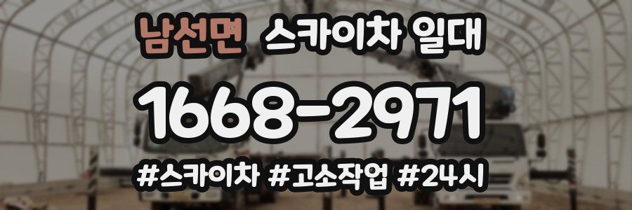 남선면 스카이차 일대