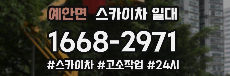 예안면 스카이차 일대