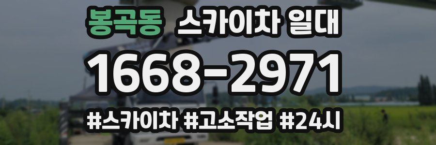 봉곡동 스카이차 일대