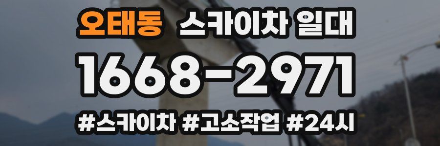 오태동 스카이차 일대