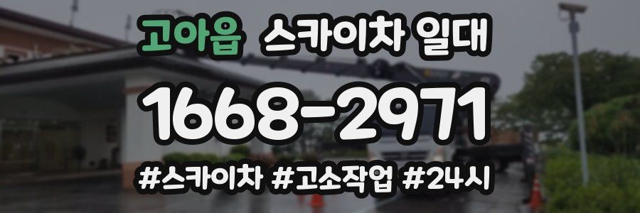 고아읍 스카이차 일대