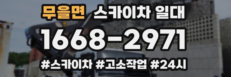 무을면 스카이차 일대