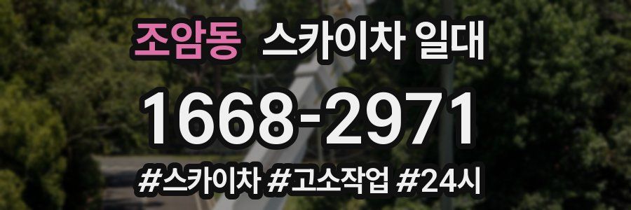 조암동 스카이차 일대