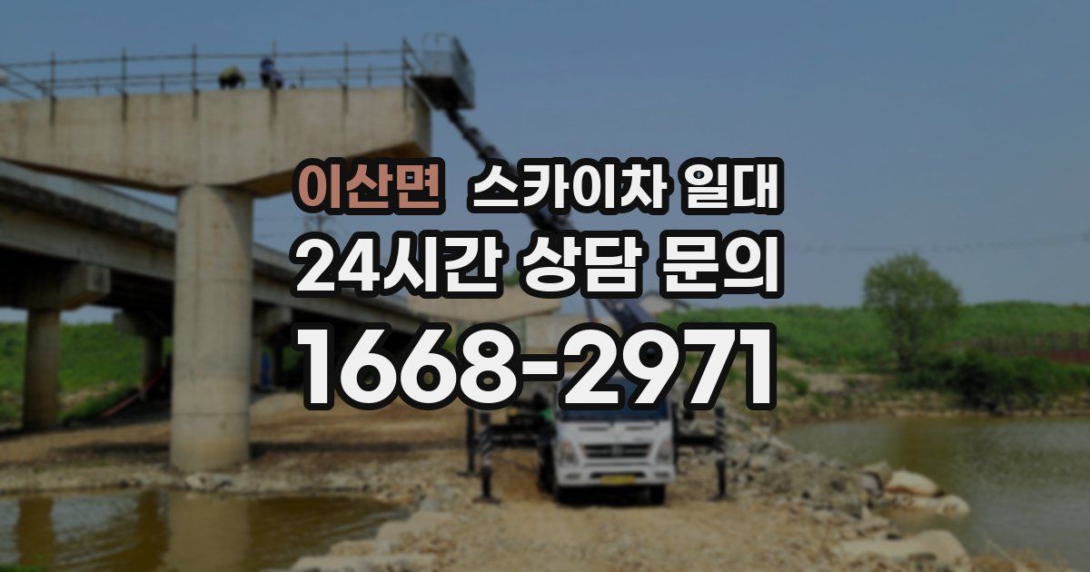 이산면 스카이차 일대