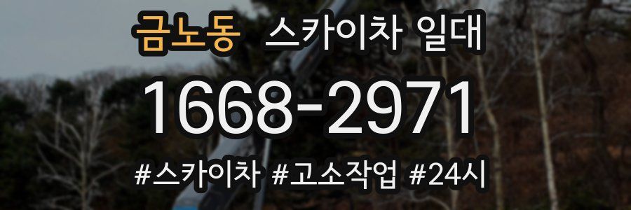금노동 스카이차 일대