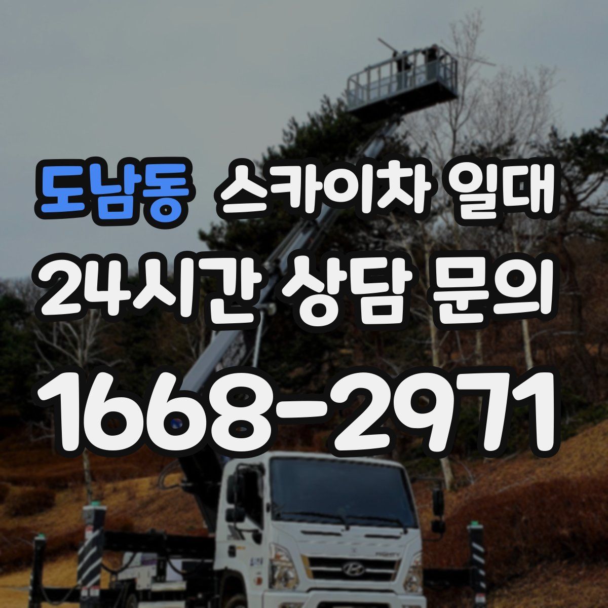 도남동 스카이차 일대