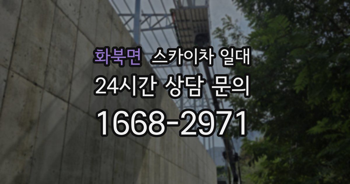 화북면 스카이차 일대