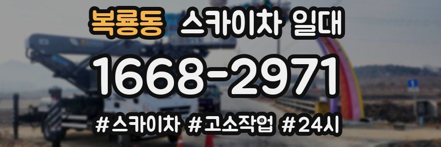 복룡동 스카이차 일대