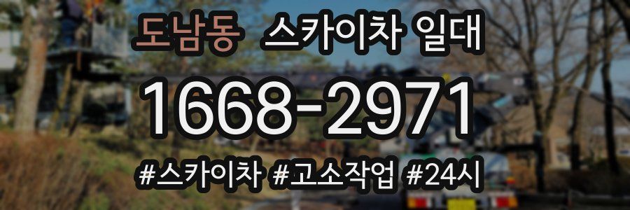 도남동 스카이차 일대