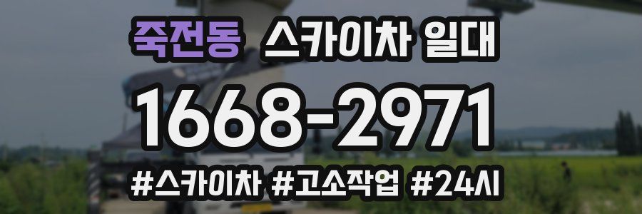 죽전동 스카이차 일대