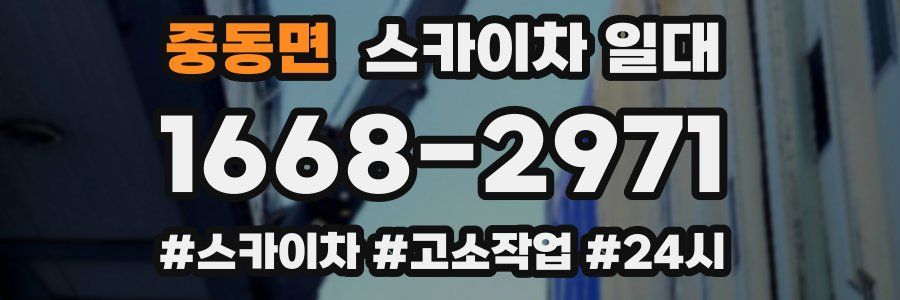 중동면 스카이차 일대