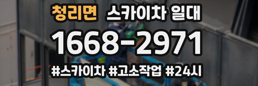 청리면 스카이차 일대