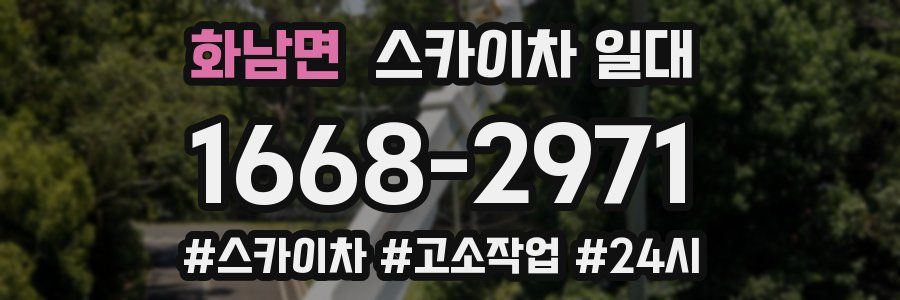 화남면 스카이차 일대