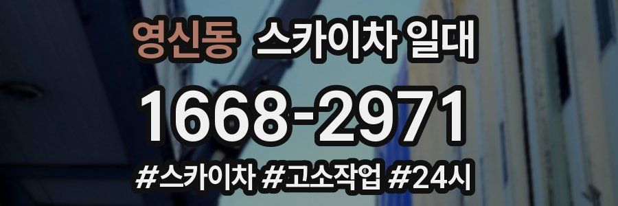 영신동 스카이차 일대