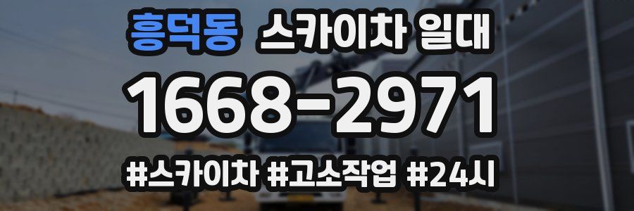 흥덕동 스카이차 일대
