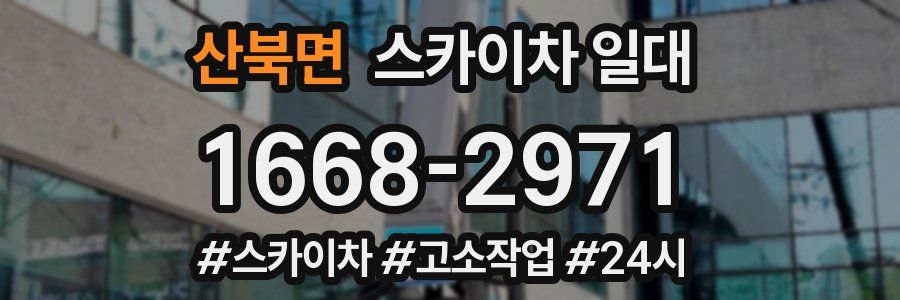 산북면 스카이차 일대