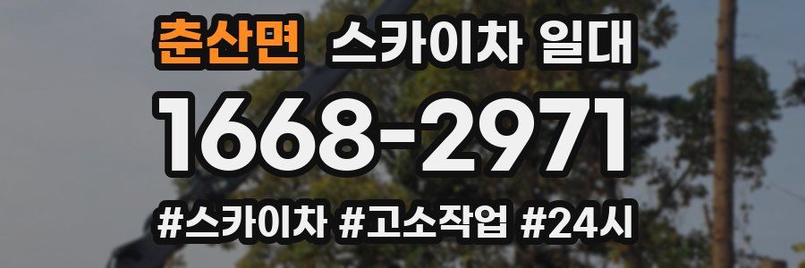 춘산면 스카이차 일대