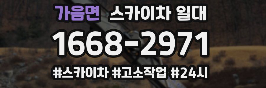 가음면 스카이차 일대