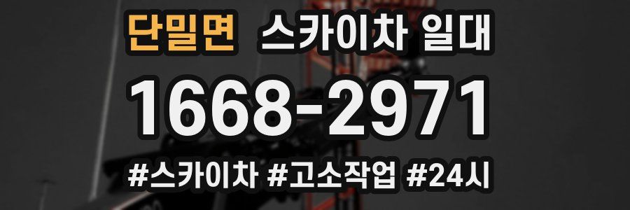 단밀면 스카이차 일대