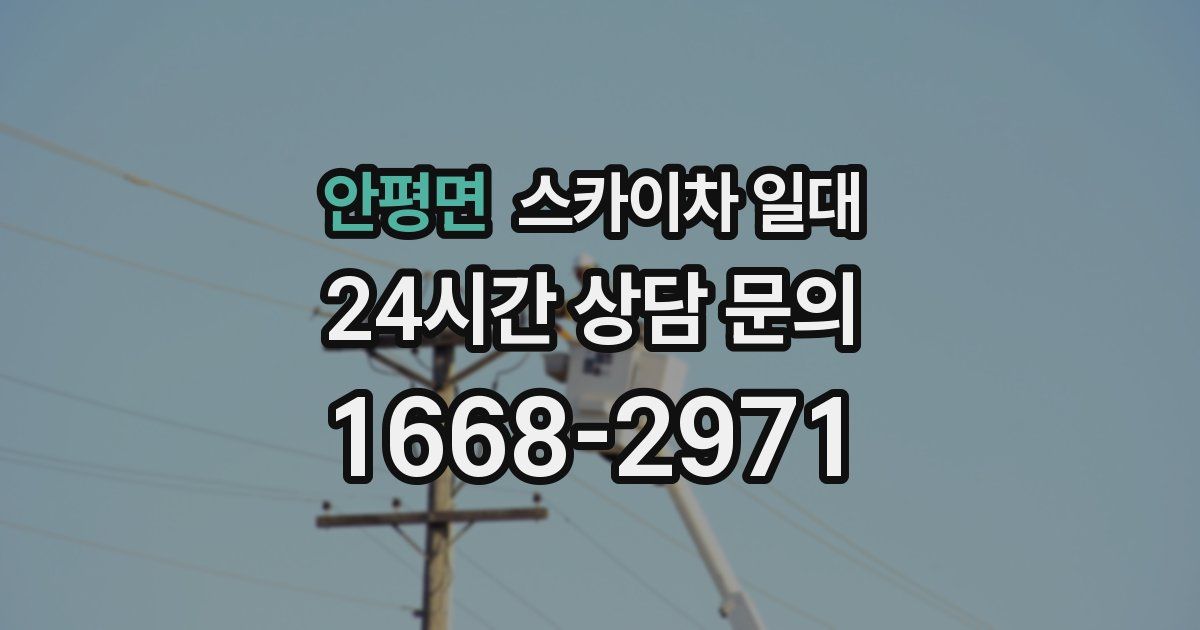 안평면 스카이차 일대