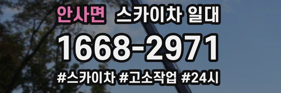 안사면 스카이차 일대