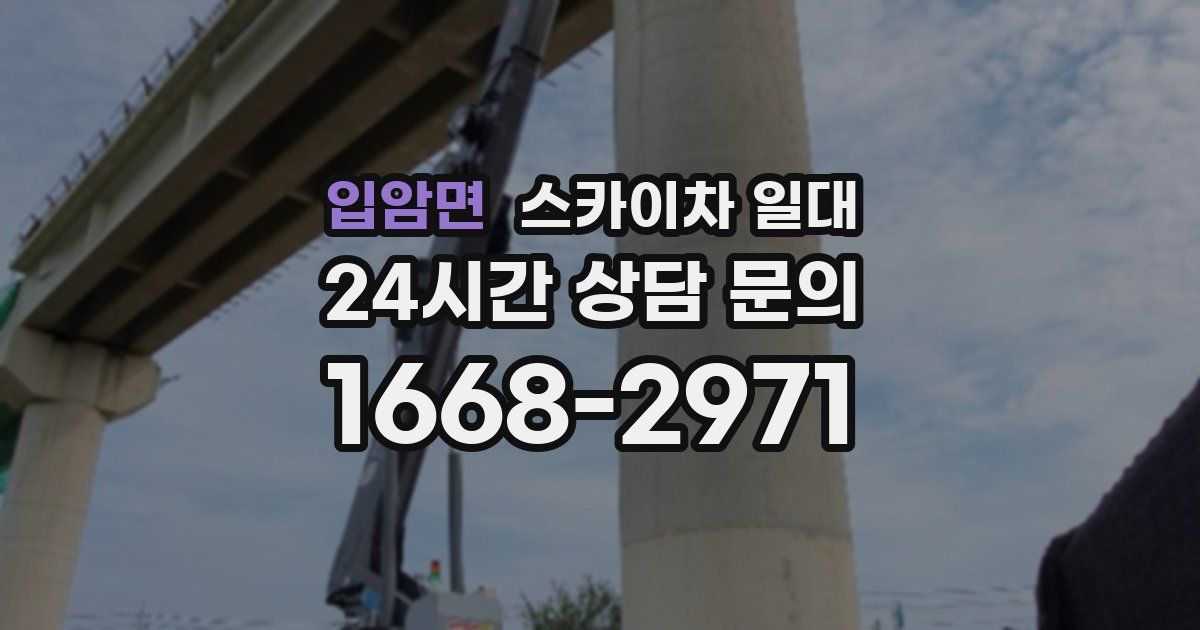 입암면 스카이차 일대