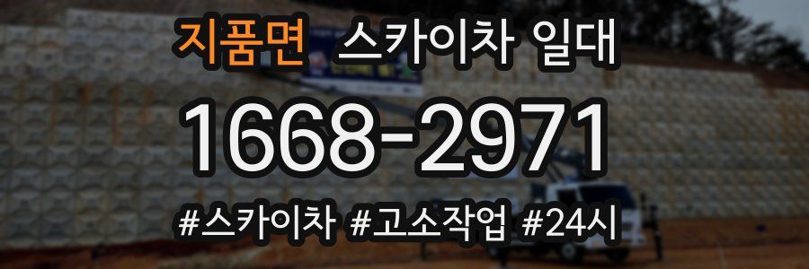 지품면 스카이차 일대