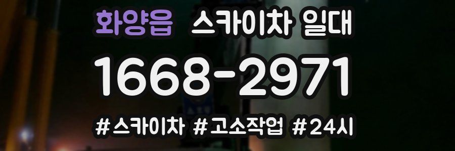 화양읍 스카이차 일대
