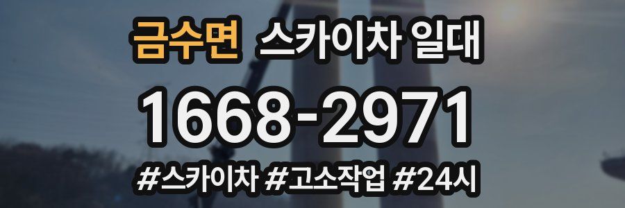 금수면 스카이차 일대