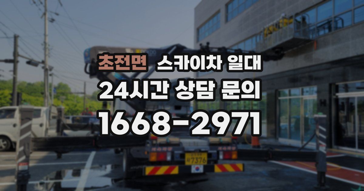 초전면 스카이차 일대