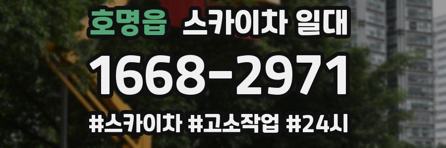 호명읍 스카이차 일대