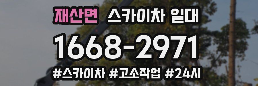 재산면 스카이차 일대
