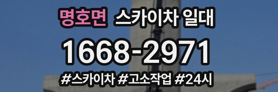 명호면 스카이차 일대