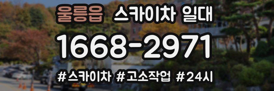 울릉읍 스카이차 일대